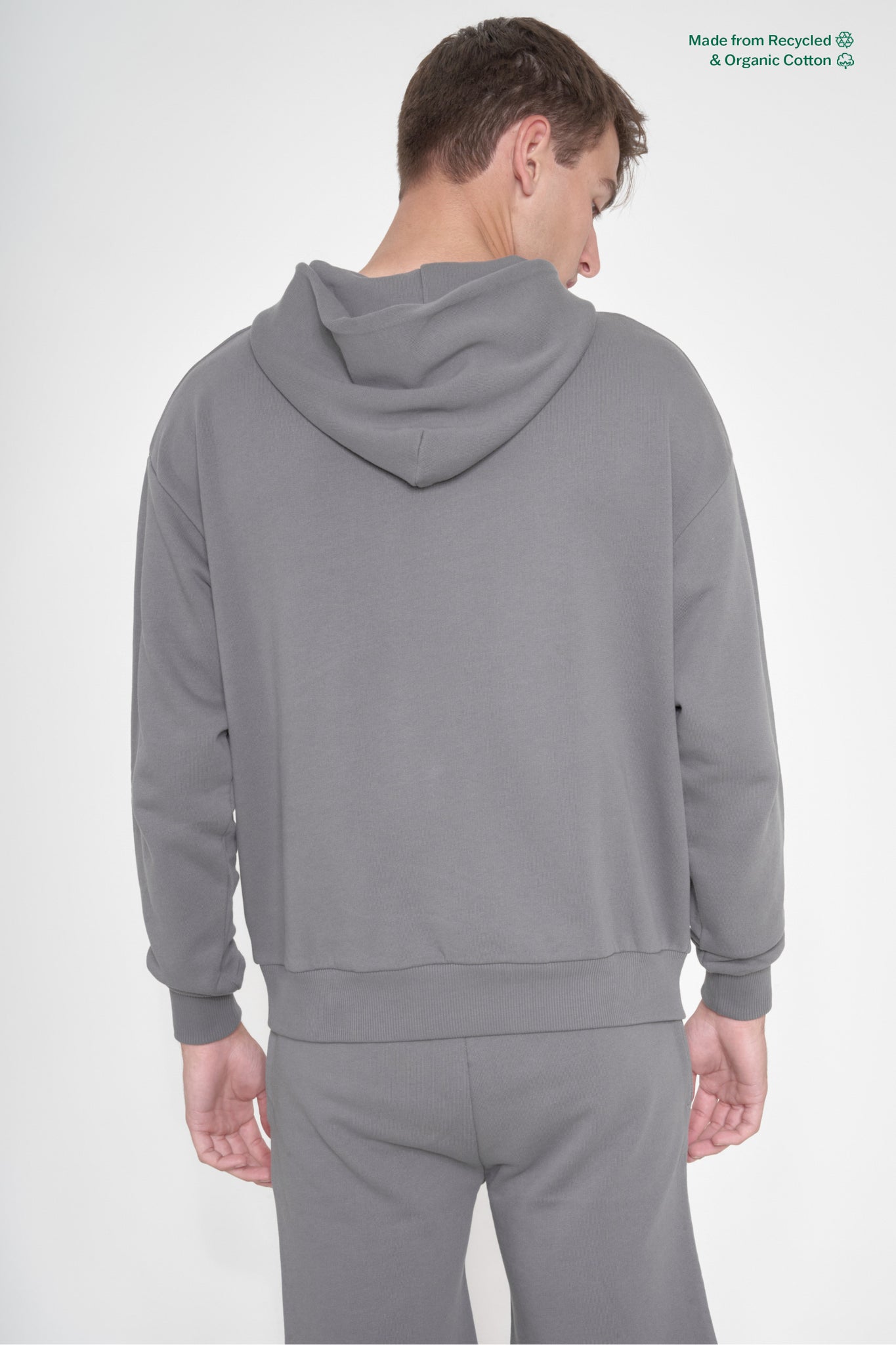 Foofy Long Sleeve Hoodie-Grey